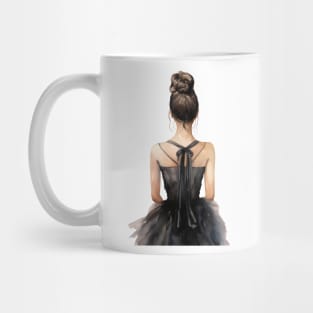 Ballet dancer in black dress Mug